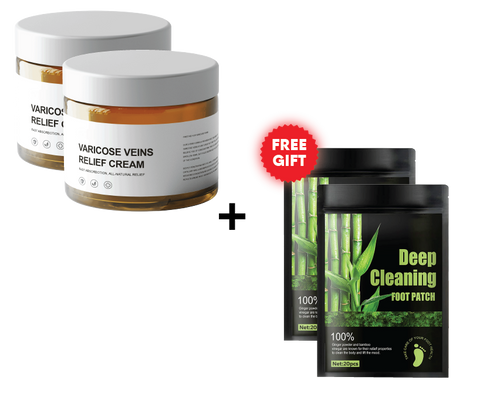 2x VaricoseCream™ (+2 FREE Detox Foot Patches)