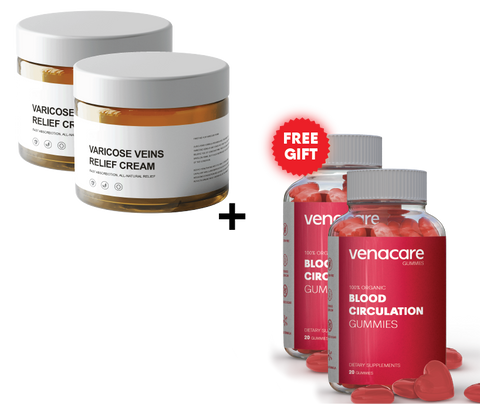 2x VaricoseCream™ (+2 FREE Supplement Gummies)