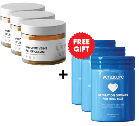 x3 VaricoseCream™ (+3 FREE Circulation Gummies)