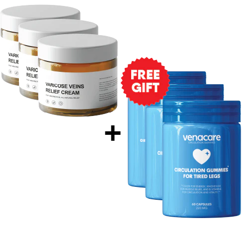 x3 VaricoseCream™ (+3 FREE Circulation Gummies)