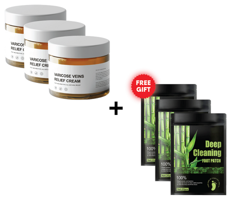 3x VaricoseCream™ (+3 FREE Detox Foot Patches)